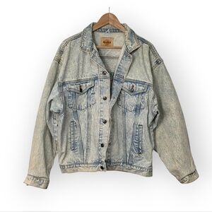 Vintage Unisex Hard Rock Cafe Acid Wash Denim Jacket XL